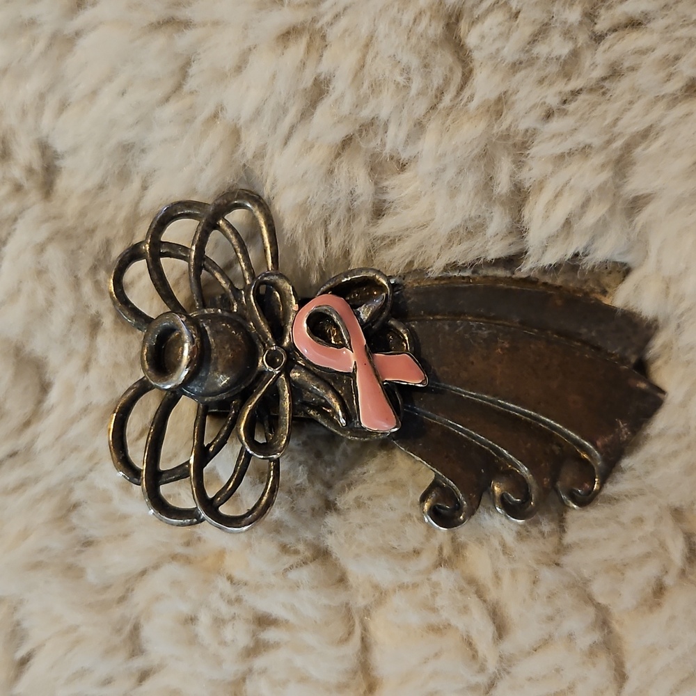 0201 money clip? Pink Ribbon breast cancer angel